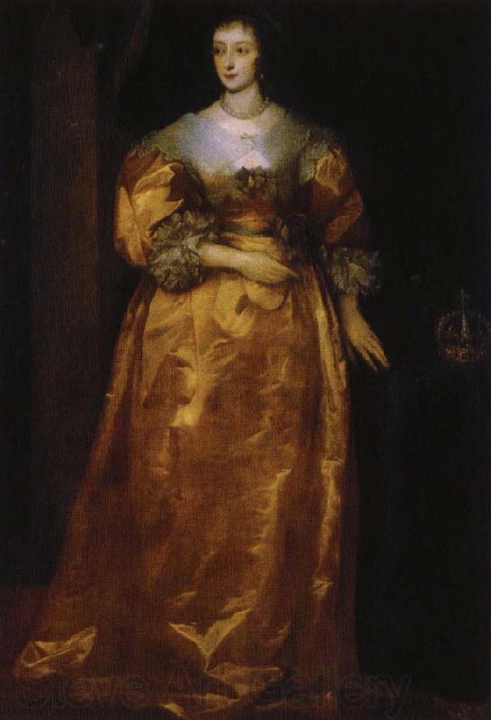 anthonis van dyck henrietta av frankrike, englands drottning Norge oil painting art